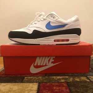 Nike Air Max 1 White Photo Blue Black